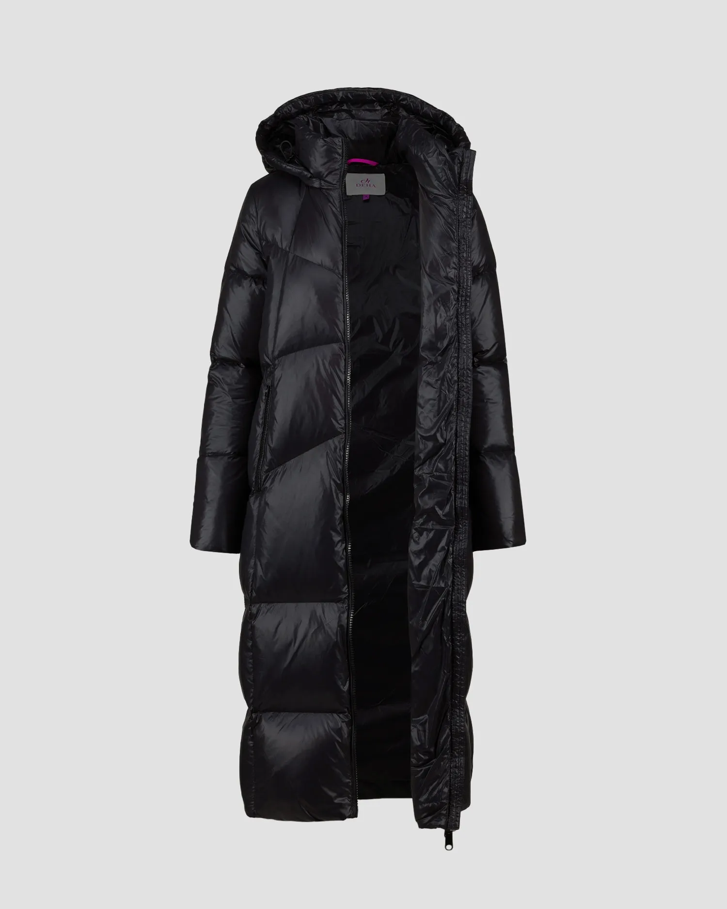 Women's black down coat Deha D12589-10009