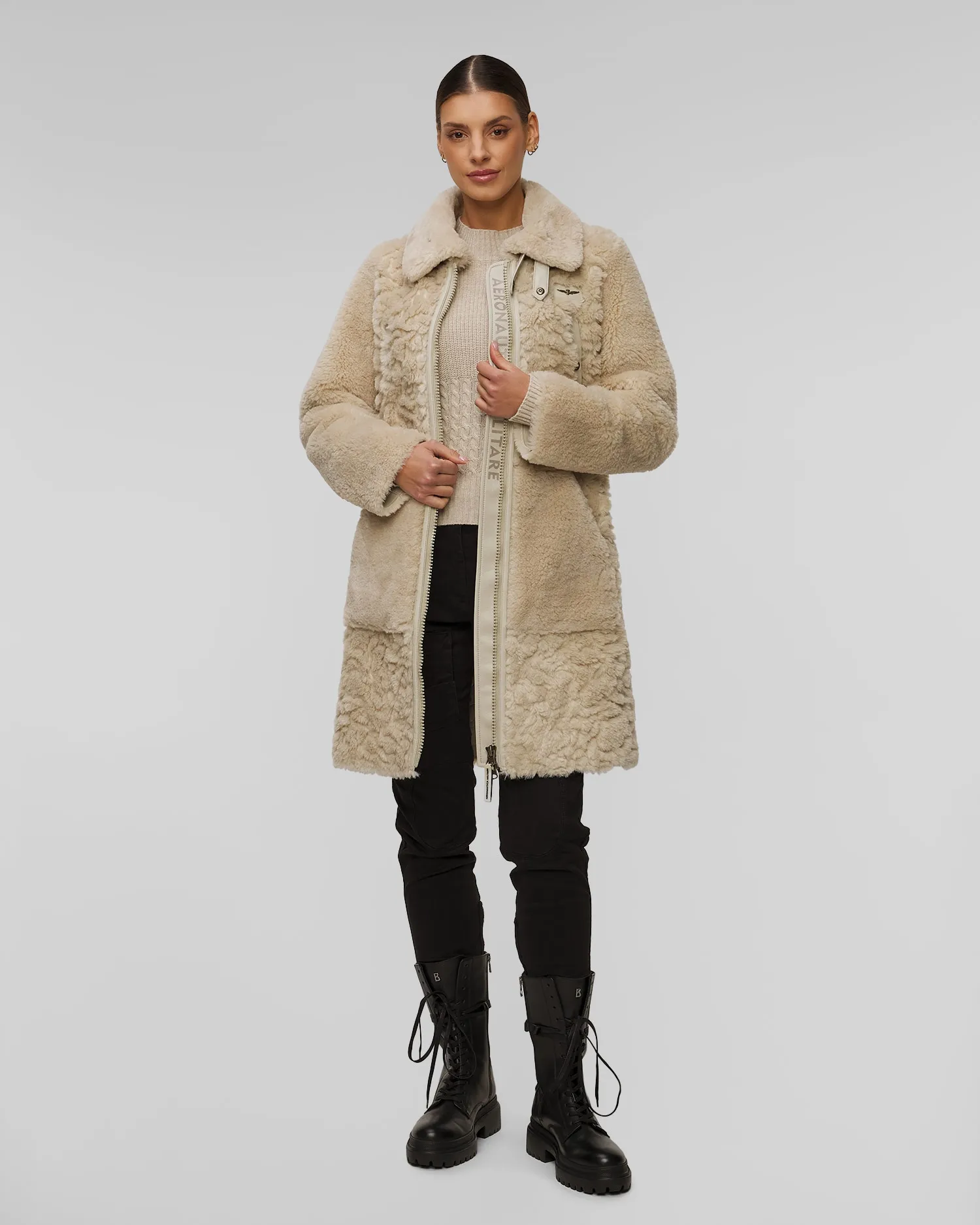 Women's fur coat Aeronautica Militare 242AB2963DCT3414-57534