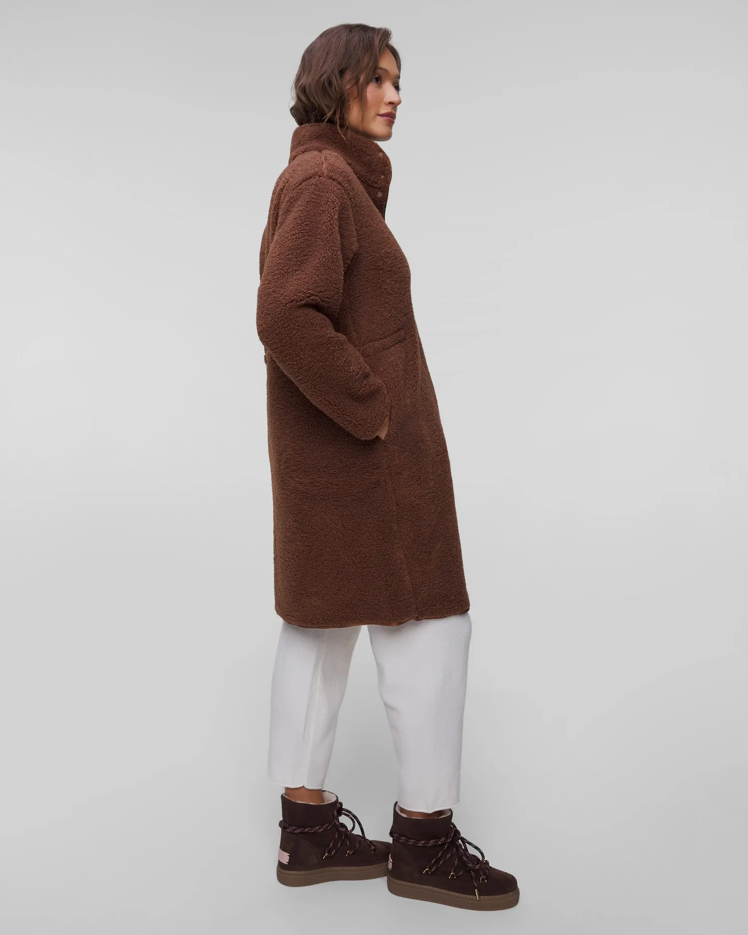 Women’s brown fur coat Deha D12568-26117