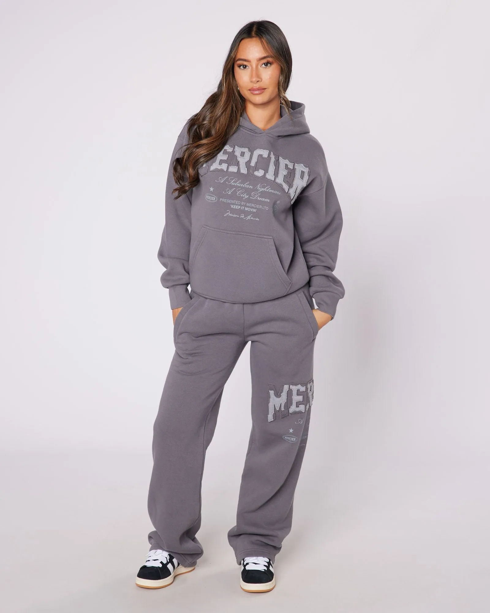 Womens Charcoal Grey City Dreams Hoodie