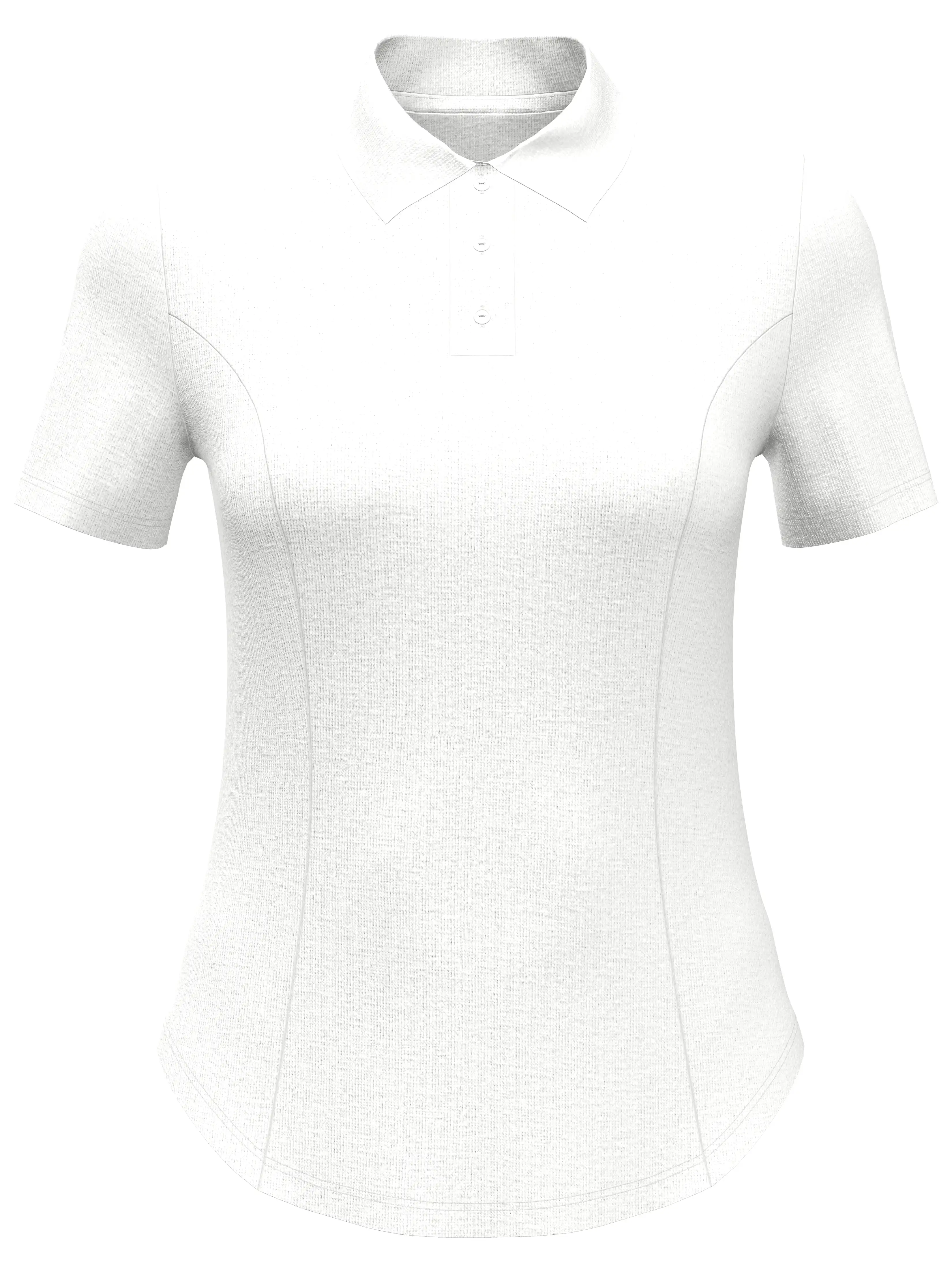 Womens Heather Golf Polo