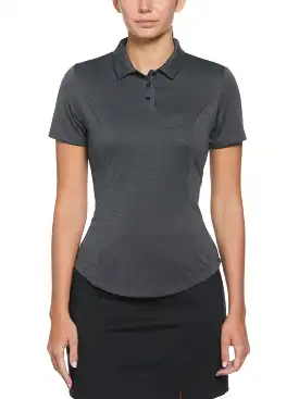 Womens Heather Golf Polo