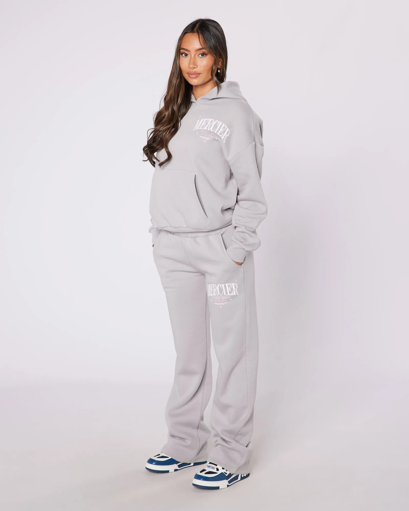 Womens Pebble Grey Origins Hoodie