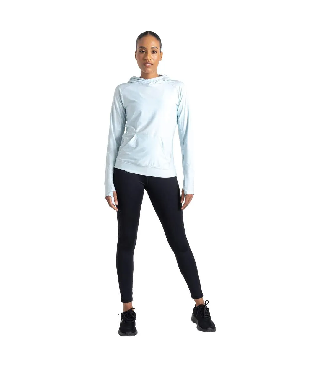 Womens/ladies sprint city marl lightweight hoodie quiet blue Dare 2B