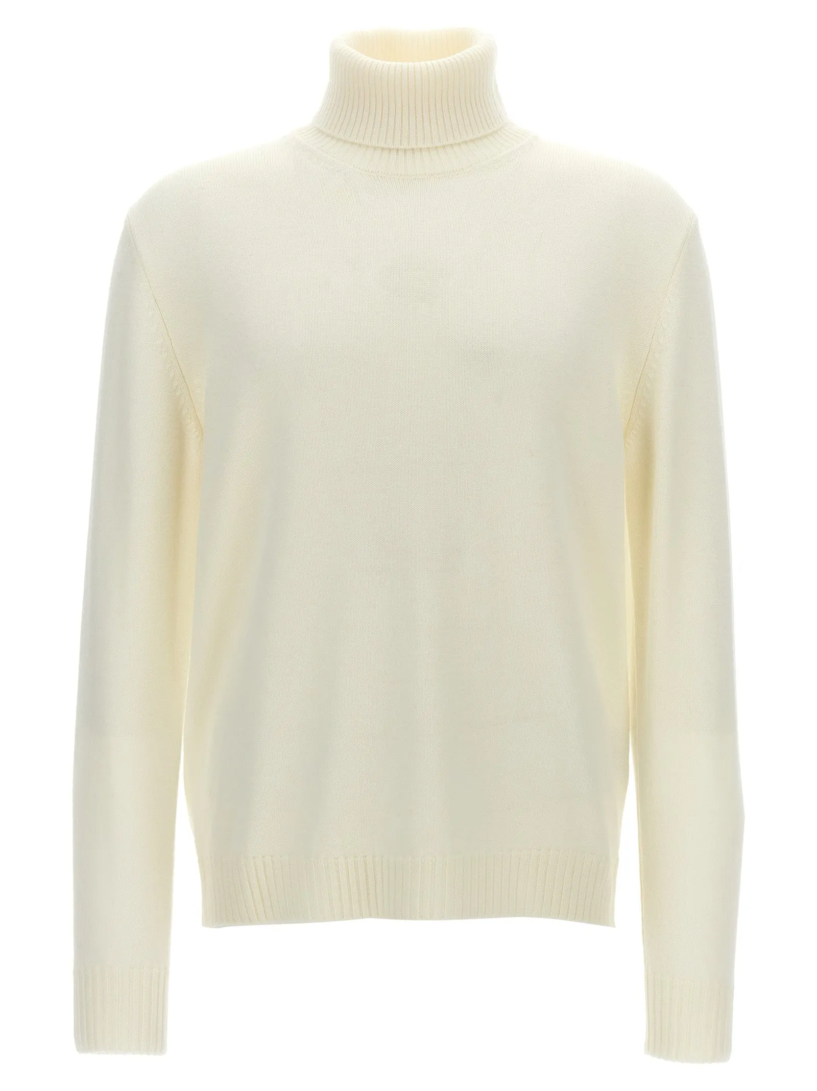 Wool Turtleneck Sweater Sweater, Cardigans White