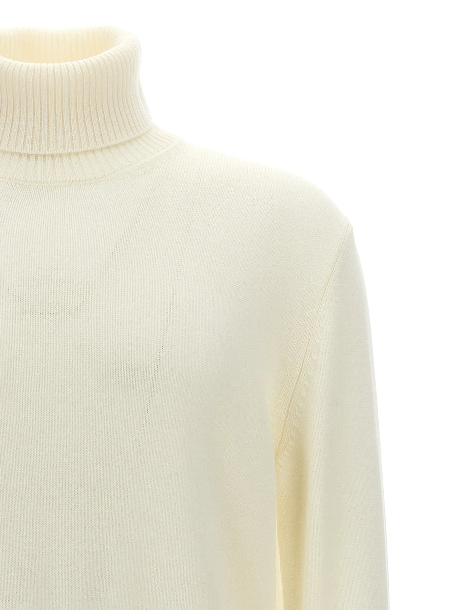 Wool Turtleneck Sweater Sweater, Cardigans White