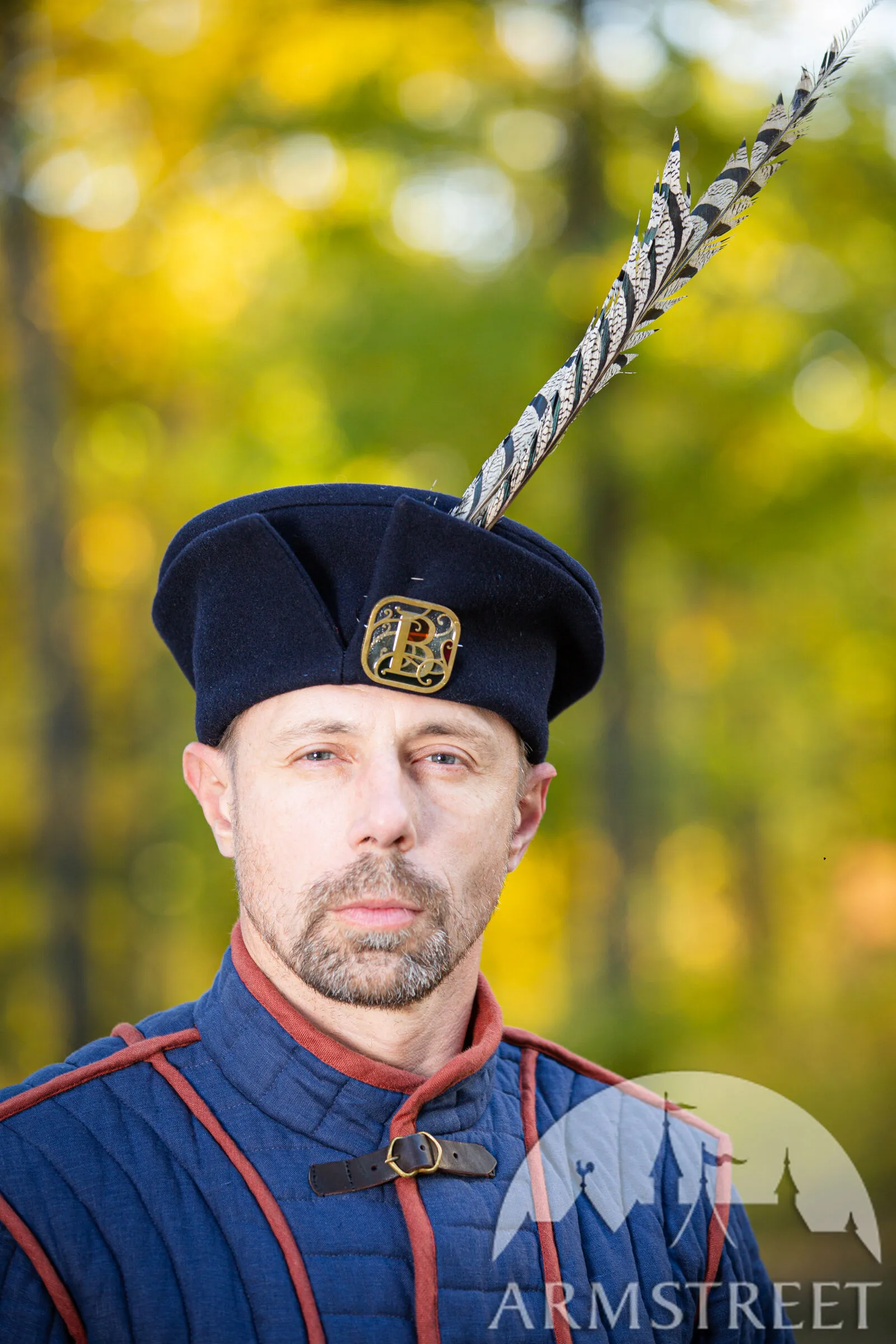 Woolen hat with the central slit