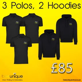 Workwear Bundle 2 | Bee Unique | Polos And Hoodies