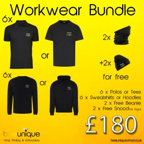 Workwear Bundle 56 | Bee Unique | Polos, Hoodies & Softshell