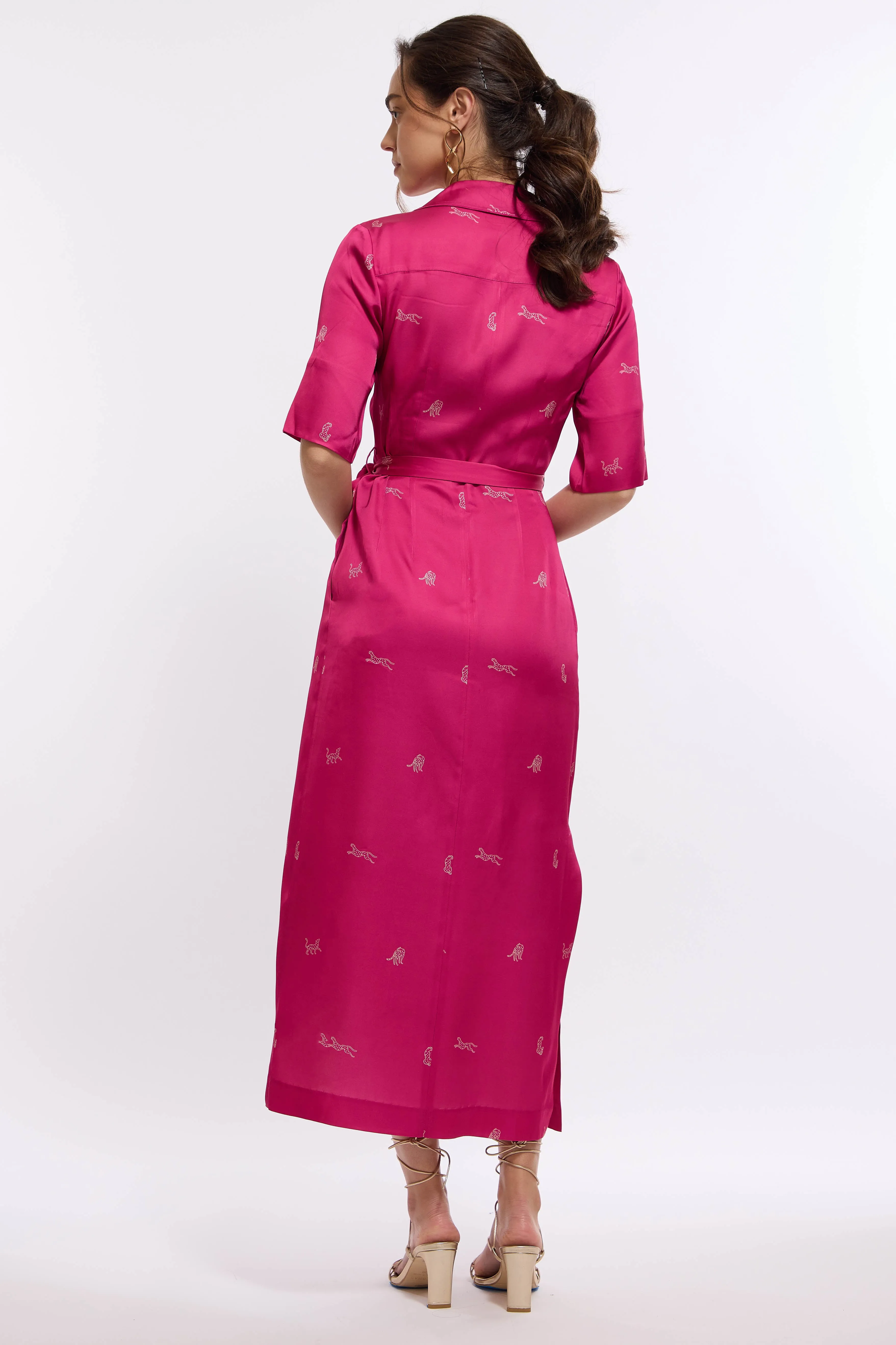 Zoya Wrap Dress (Pink)